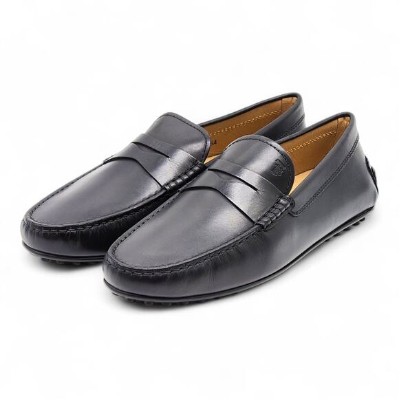 Tod’s Gommino Penny Driving Men’s Leather Loafers Black UK 6.5 US 8 - New $695 - Picture 2 of 7